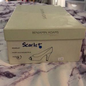 Cream Benjamin Adams shoes size 8